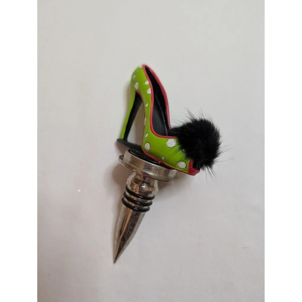 Set of 4 Decorative Wine Bottle‎ Stoppers High Heel Butterfly Crystal Metal